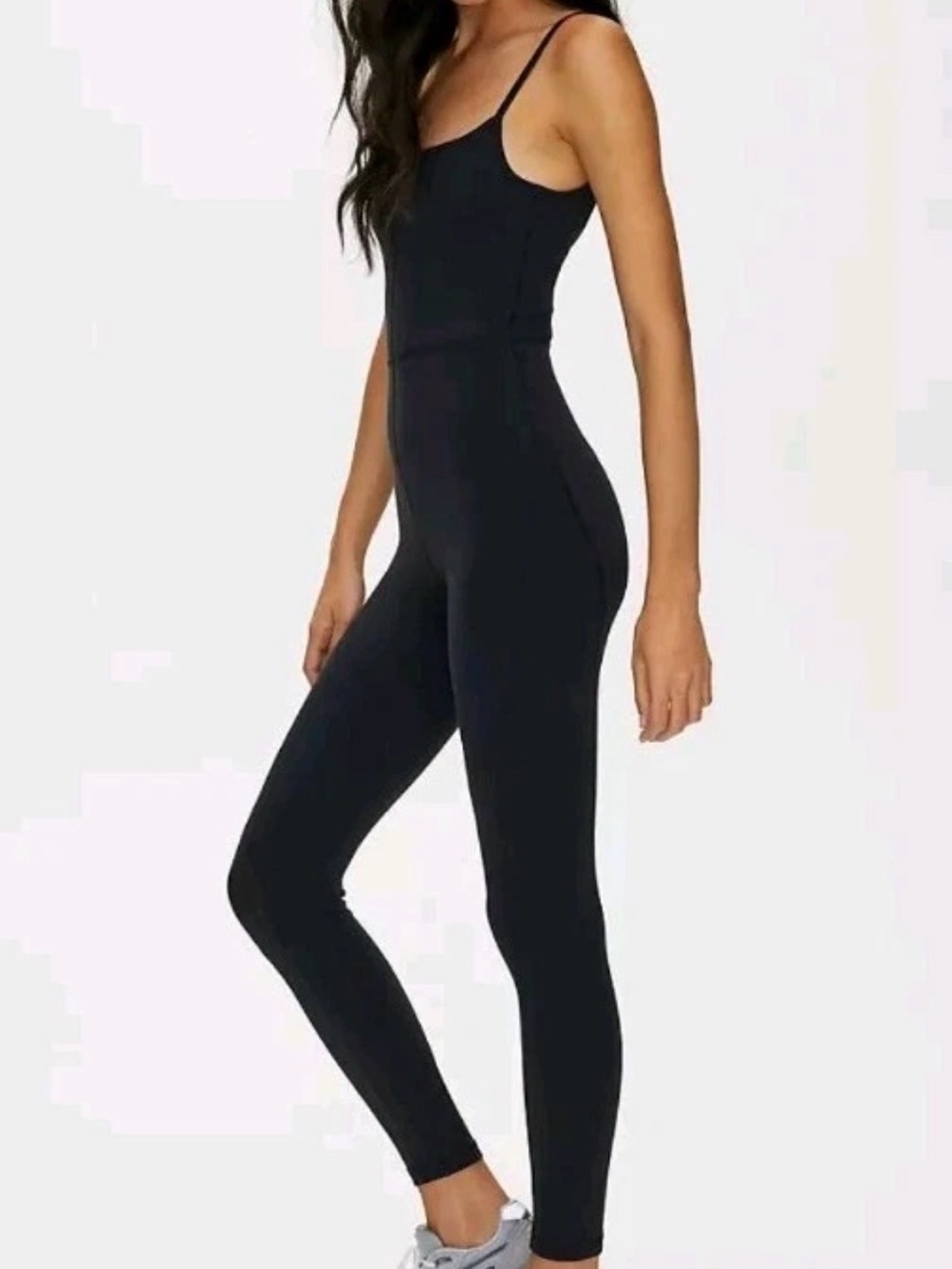 Wilfred Black Slim Spaghetti-Strap Jumpsuit